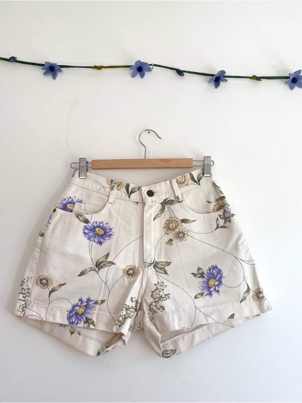 Vintage Lee Floral Jean Shorts